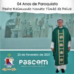 04 anos de Paroquiato Padre Raimundo Nonato. Créditos: Paróquia de São Manuel