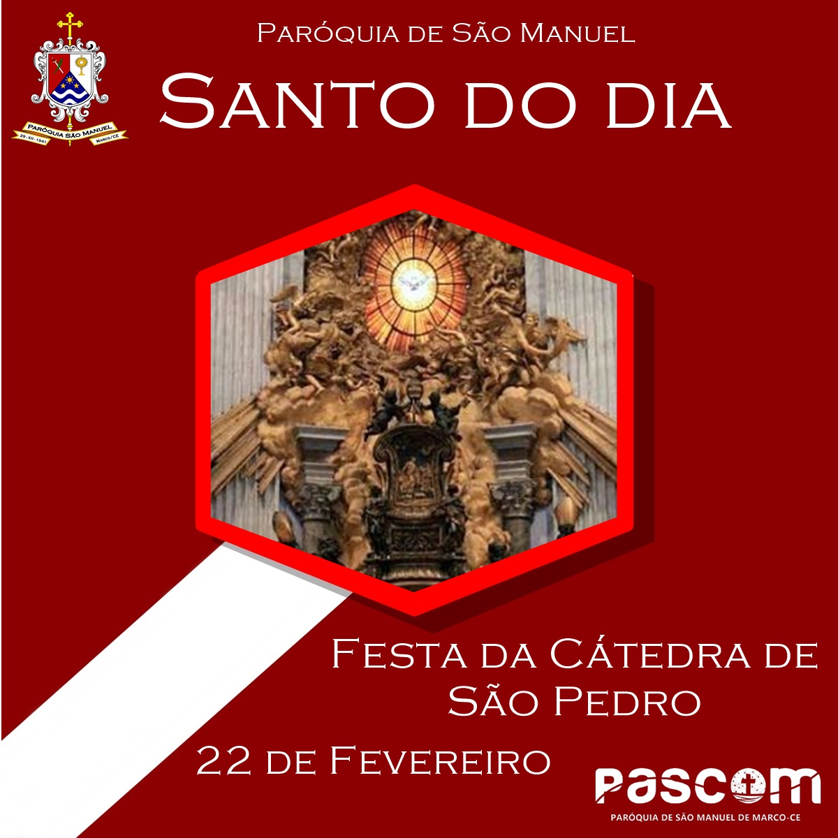 Festa da Cátedra de São Pedro. Créditos: Paróquia de São Manuel