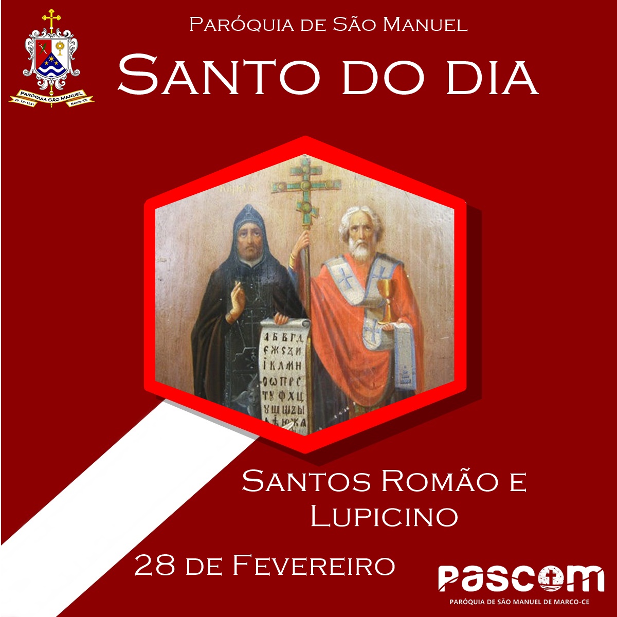 Santos Romão e Lupicino. Créditos: Paróquia de São Manuel