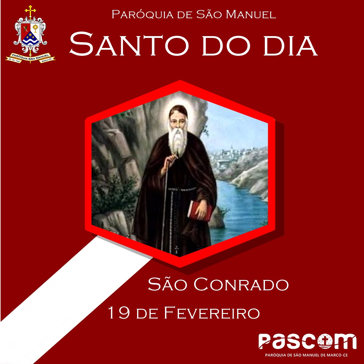 São Conrado. Créditos: Paróquia de São Manuel