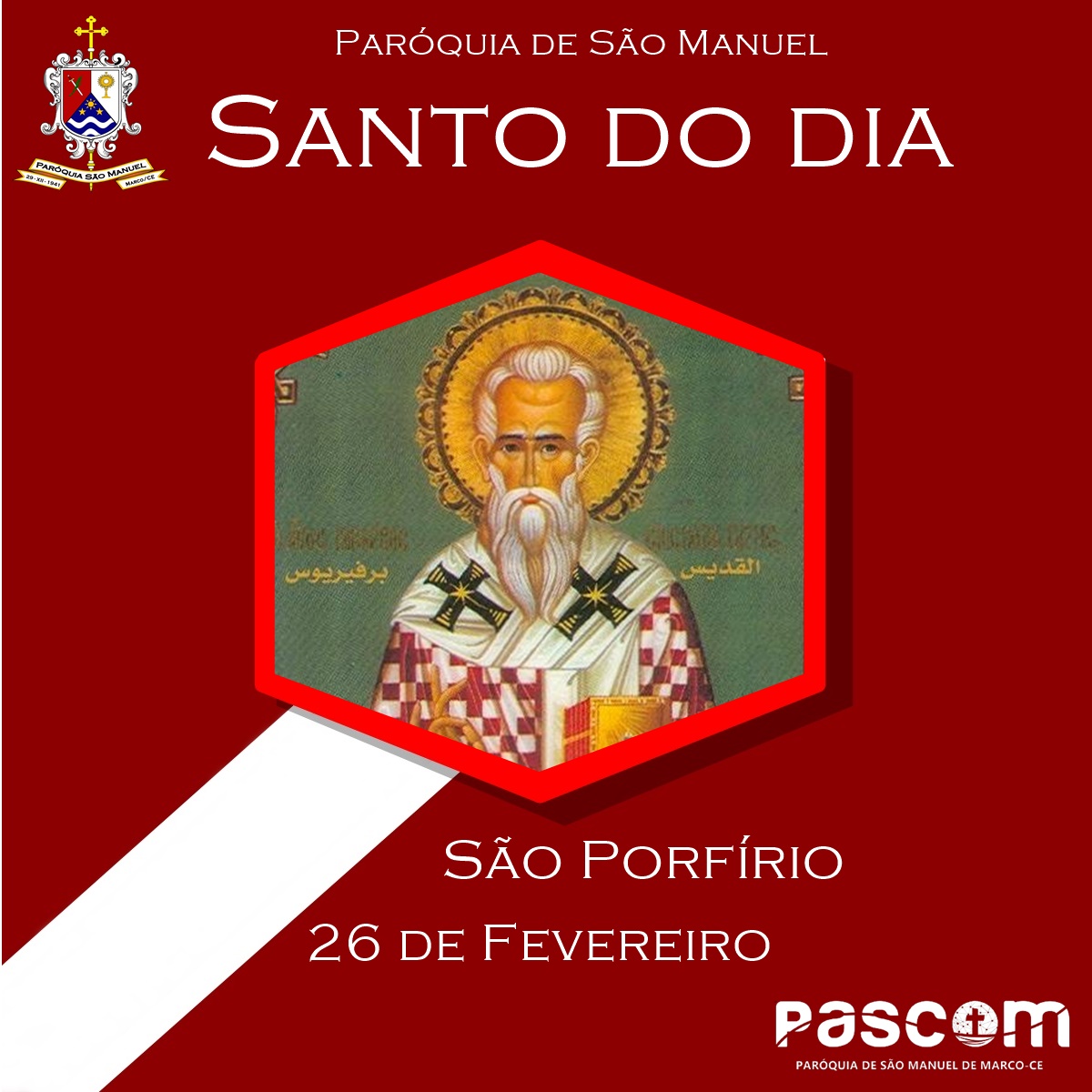 São Porfírio. Créditos: Canção Nova