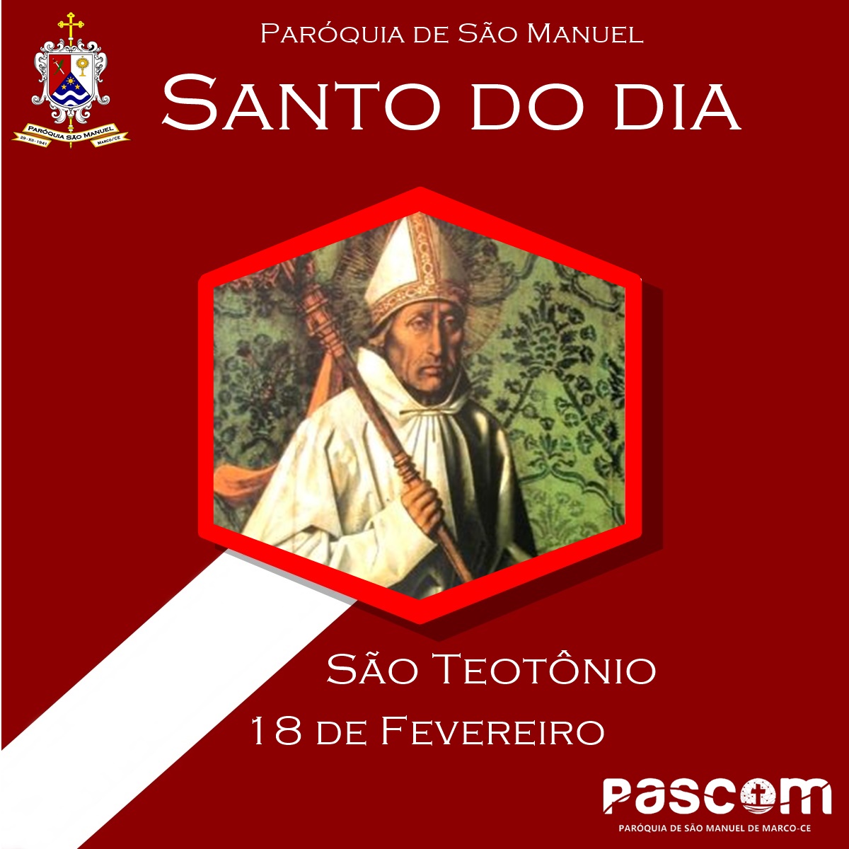 São Teotônio. Créditos: Paróquia de São Manuel