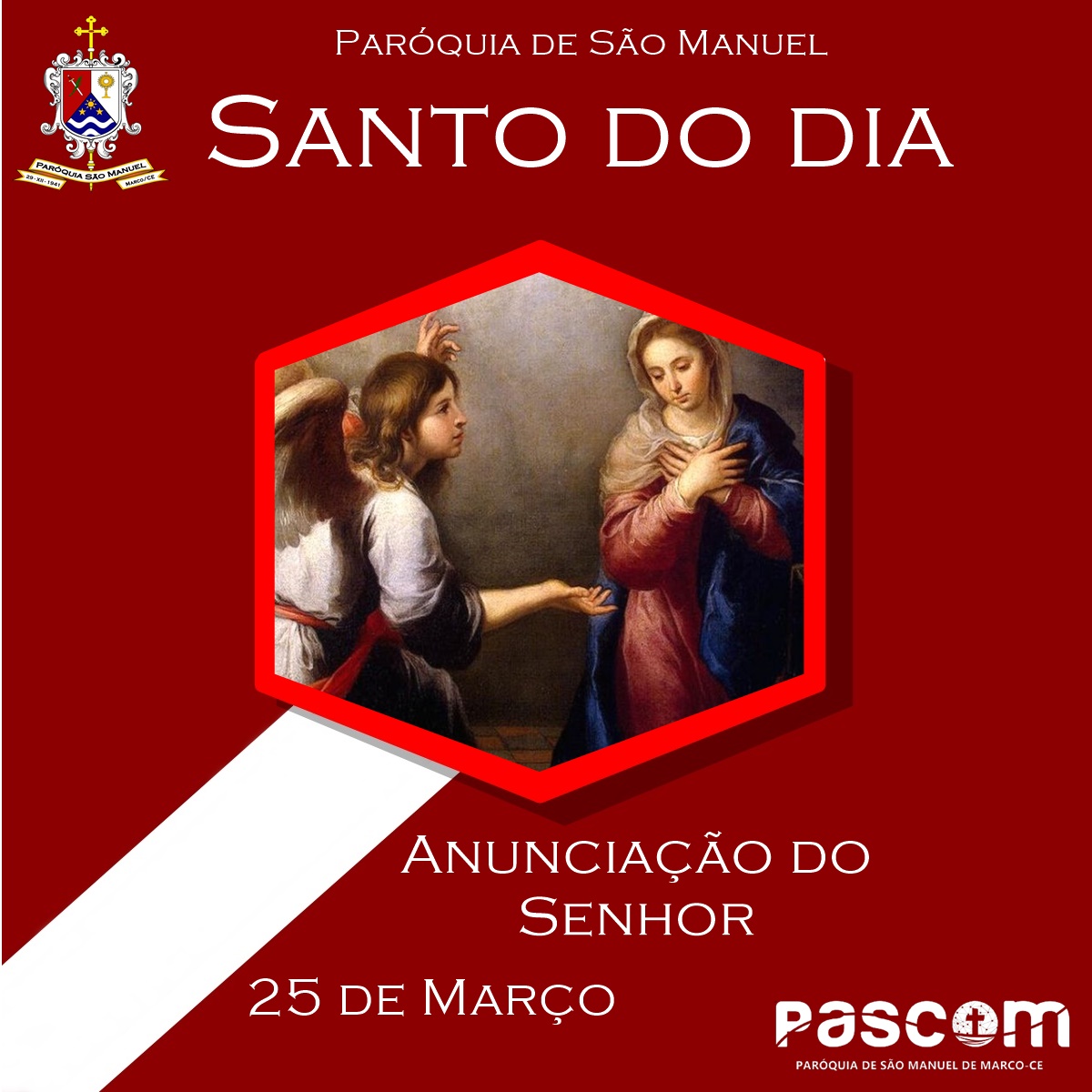 Anunciação do Senhor. Créditos: Paróquia de São Manuel