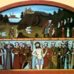 Representação dos 14 Santos Salvadores da Bavária no século XIX, restaurada por Alois Liebwein. Crédito: Domínio Público.