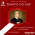 São Clemente Maria Hofbauer. Créditos: Paróquia de São Manuel