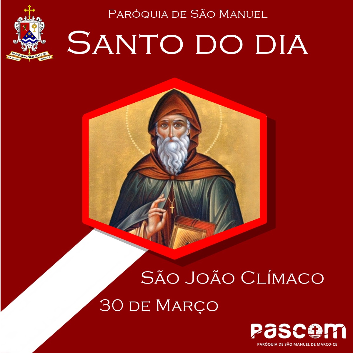 São João Clímaco. Créditos: Paróquia de São Manuel