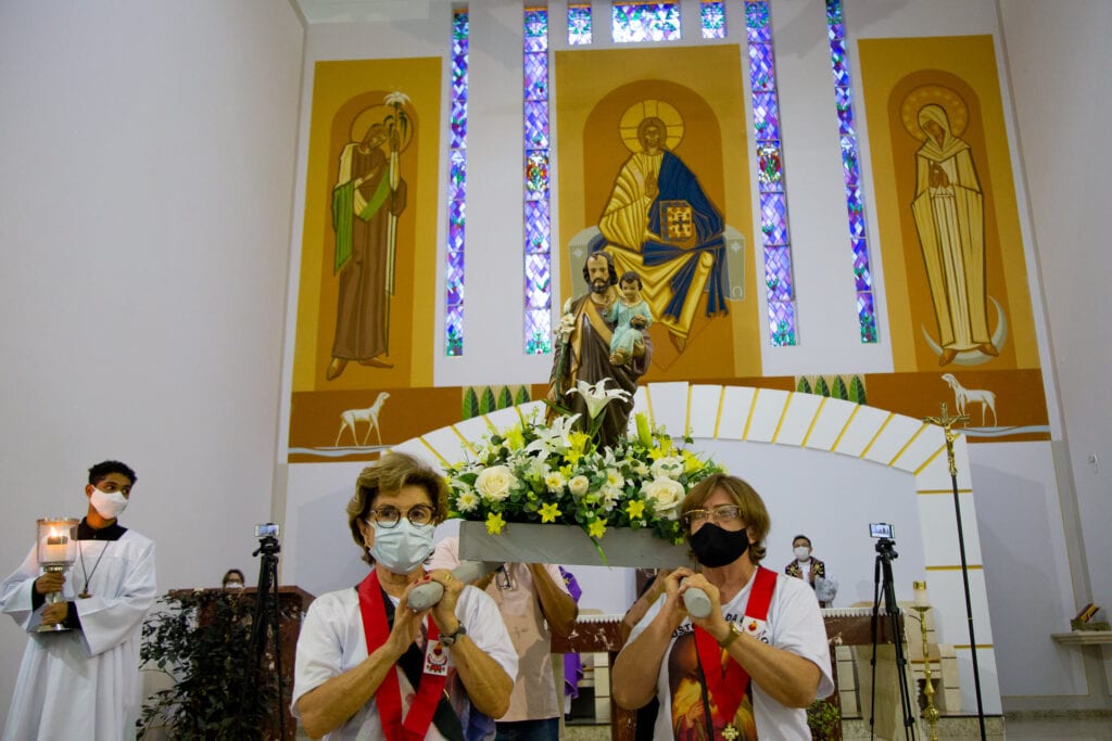 Solenidade do Padroeiro na Catedral São José, em Campo Mourão (PR), 19/03/2021 – Foto: Facebook Catedral São José