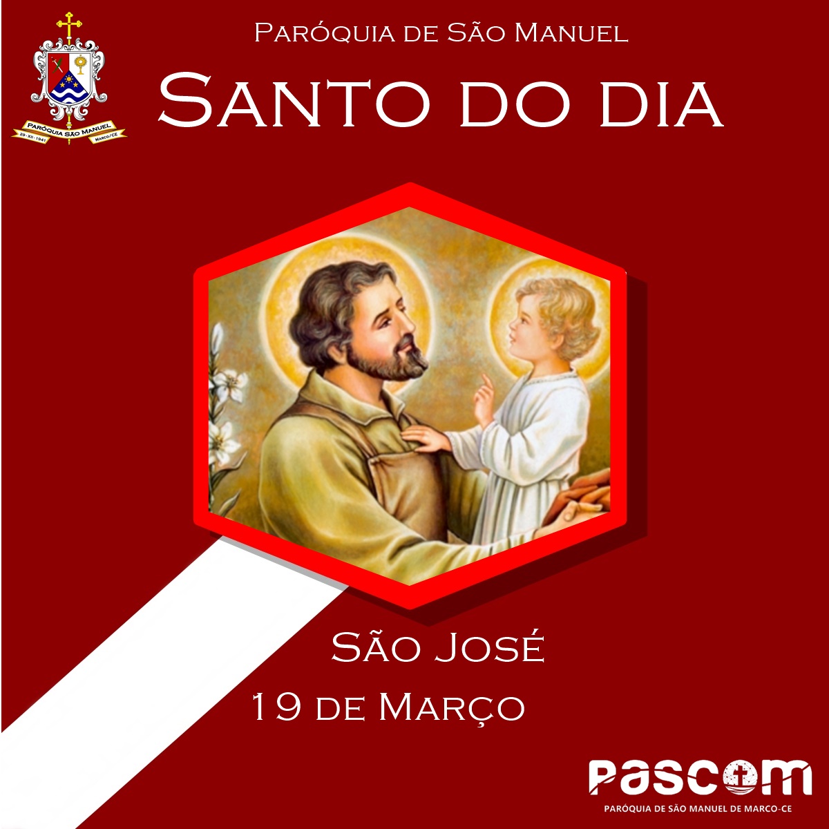 São José. Créditos: Paróquia de São Manuel