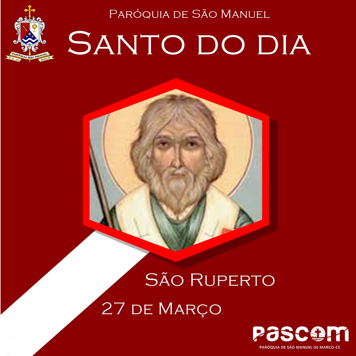 São Ruperto. Créditos: Paróquia de São Manuel