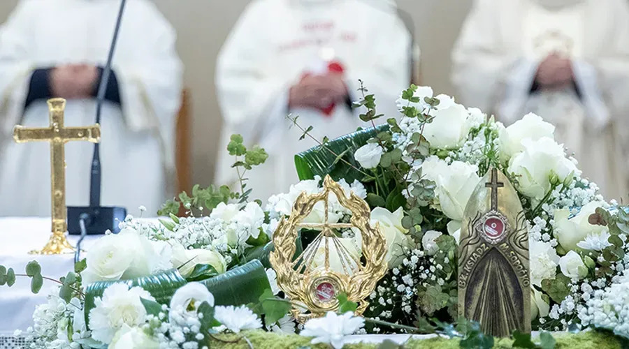 Relíquias de Santa Faustina Kowalska. Foto: Diocese de Sisak