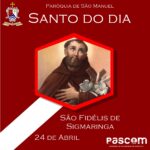 São Fidélis de Sigmaringa. Créditos: Paróquia de São Manuel