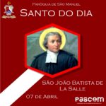 São João Batista de La Salle. Créditos: Paróquia de São Manuel