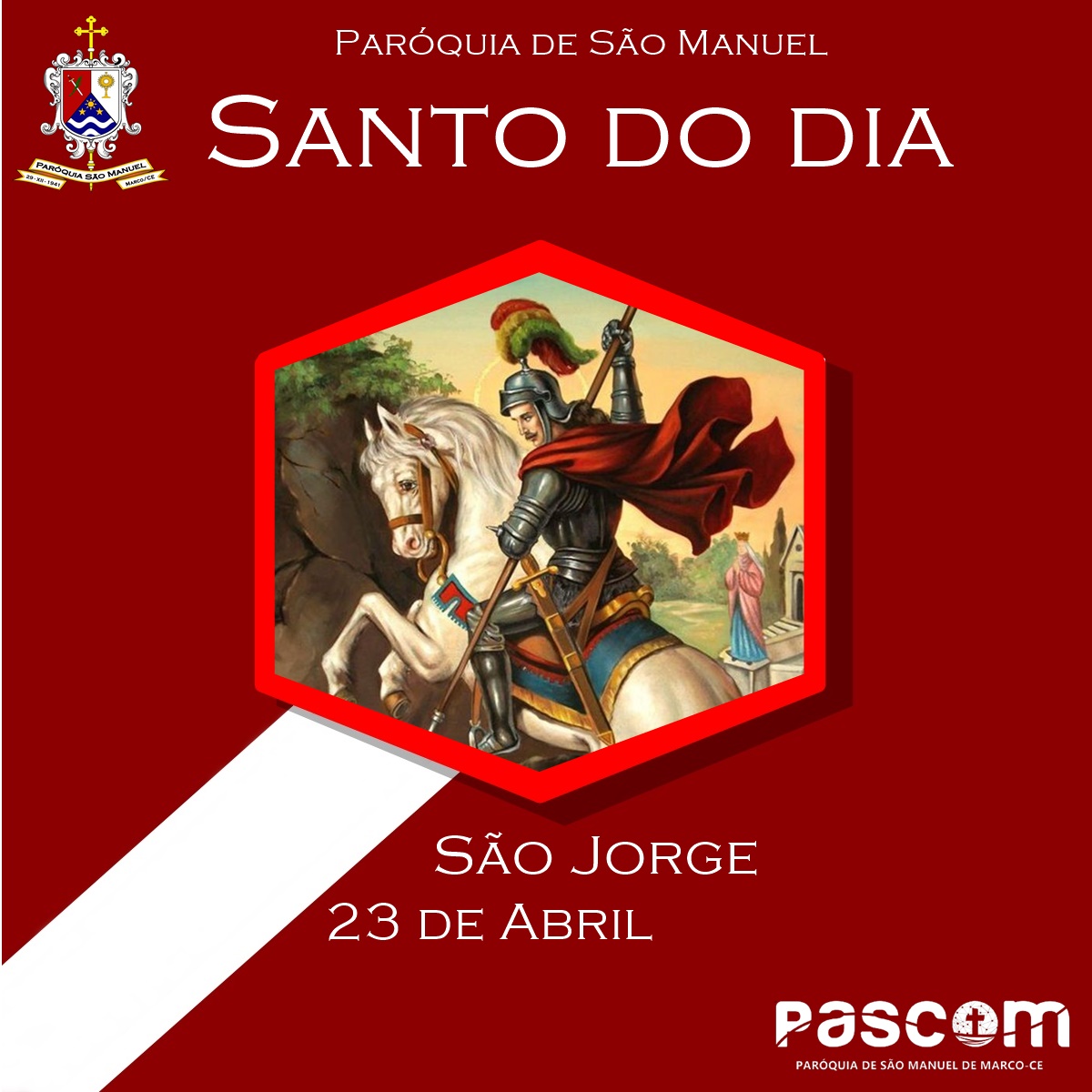 São Jorge. Créditos: Paróquia de São Manuel