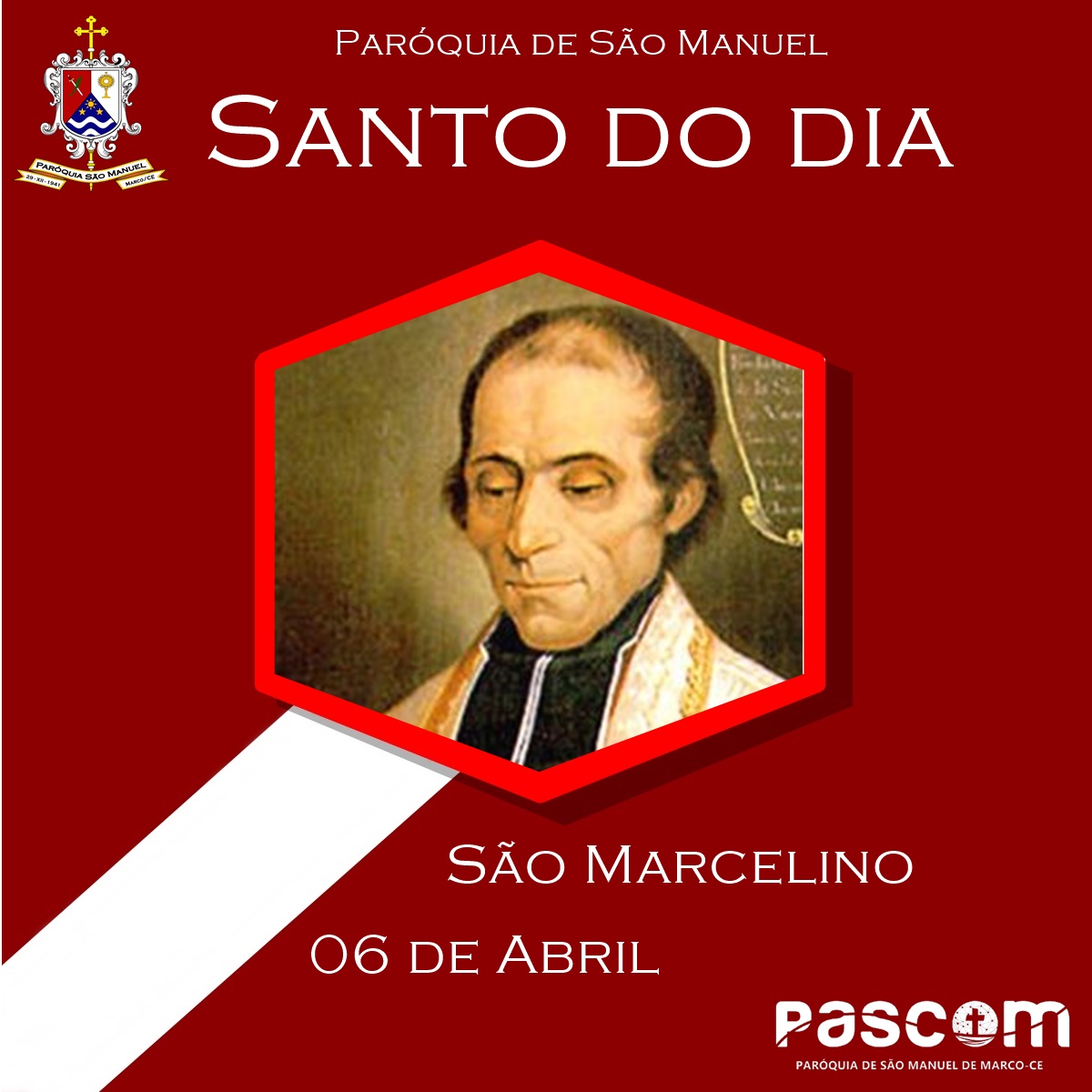 São Marcelino. Créditos: Paróquia de São Manuel