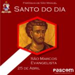 São Marcos Evangelista. Créditos: Paróquia de São Manuel
