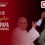Rezando o Santo Terço com o Papa Francisco, direto do Santuário de Aparecida. Créditos: Vatican News