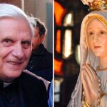 Cardeal Joseph Ratzinger e Nossa Senhora de Fátima/ Paul Badde (EWTN) / Nossa Senhora de Fátima Internacional Pilgrim Statue (CC BY-SA 2.0)