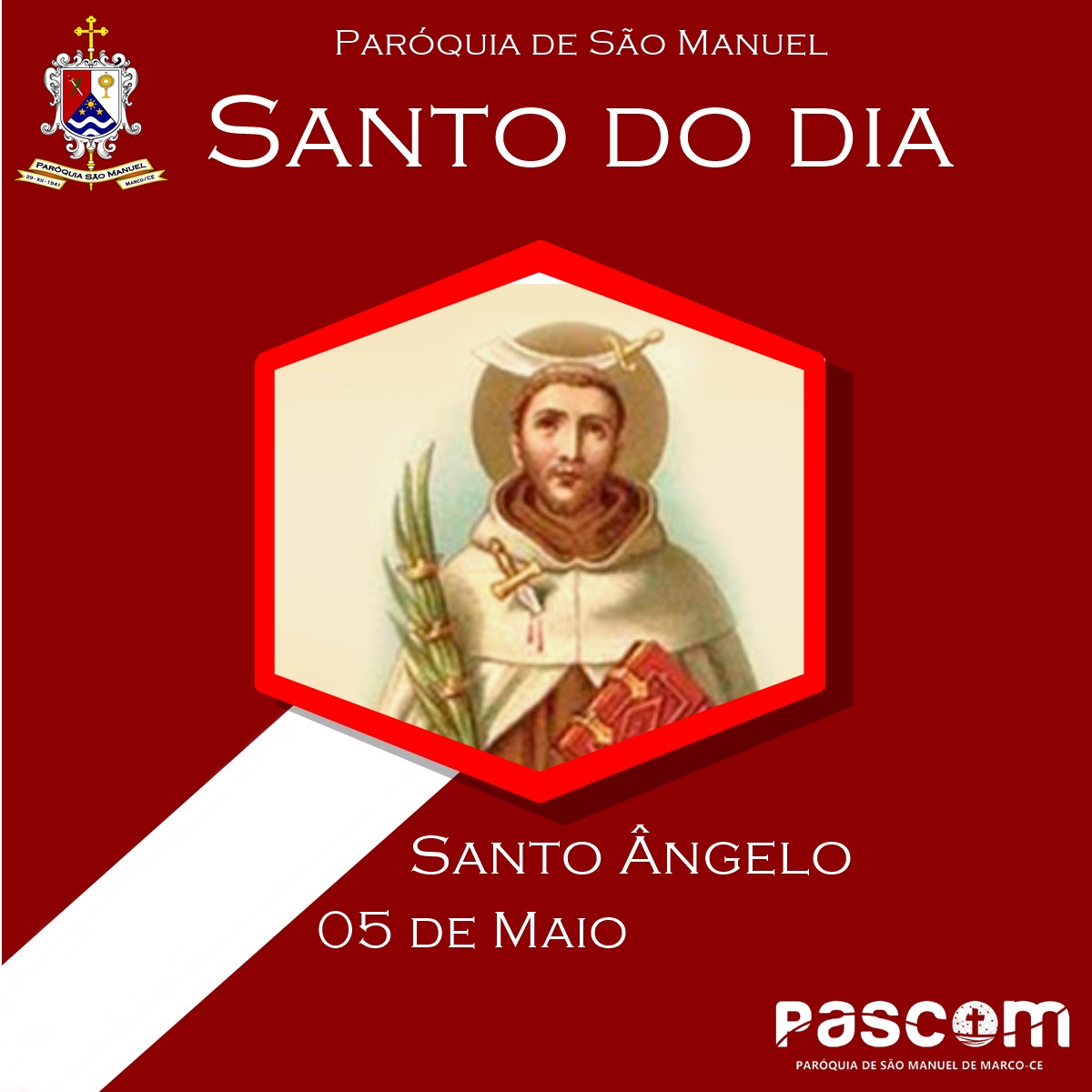 Santo Ângelo. Créditos: Paróquia de São Manuel