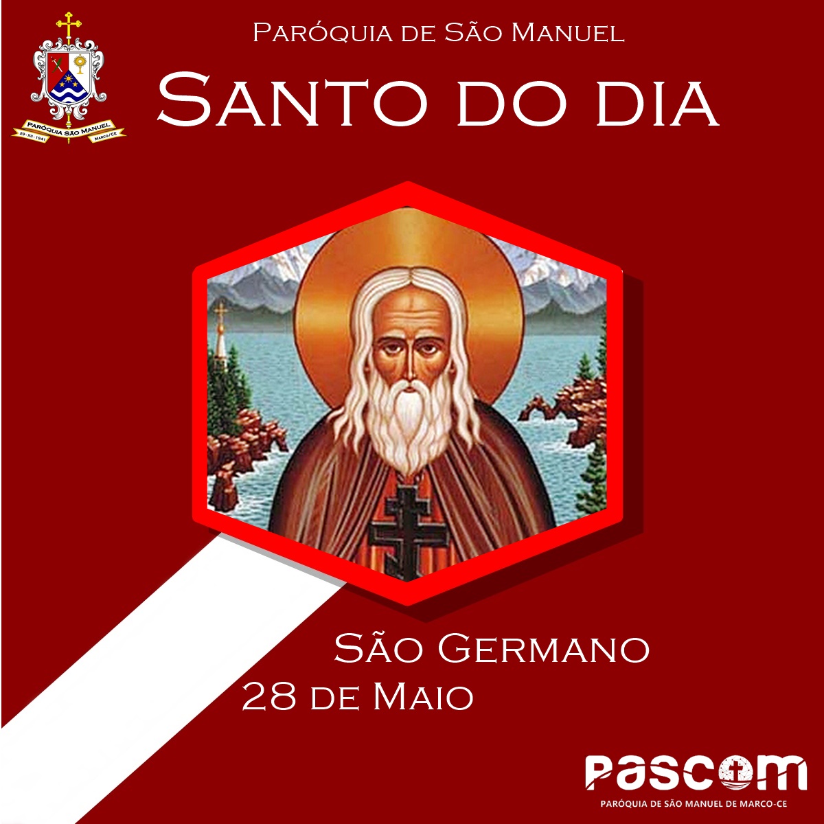 São Germano. Créditos: Paróquia de São Manuel