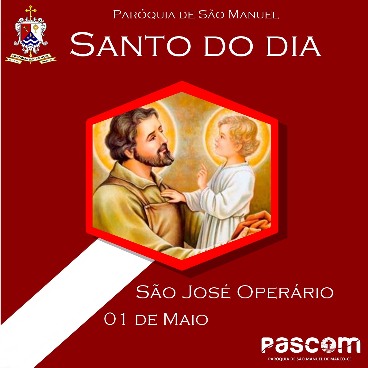 São José Operário. Créditos: Paróquia de São Manuel