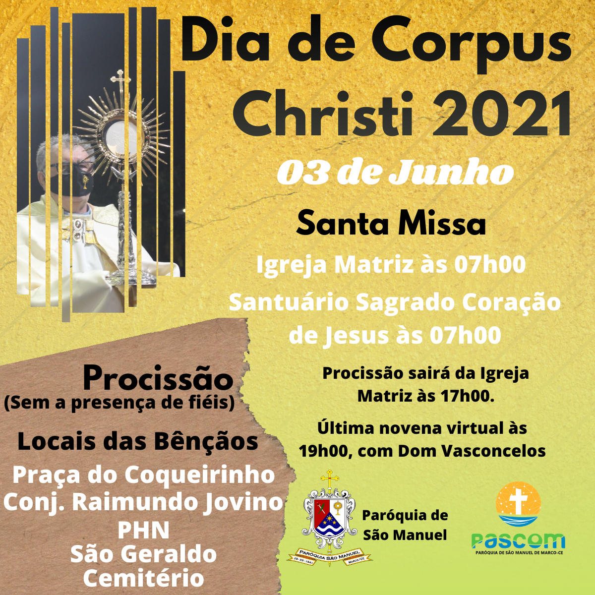 Solenidade de Corpus Christi. Créditos: Paróquia de São Manuel