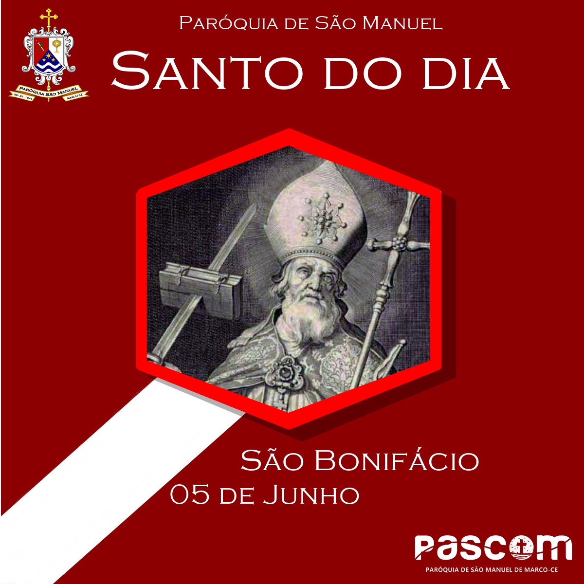 São Bonifácio. Créditos: Paróquia de São Manuel