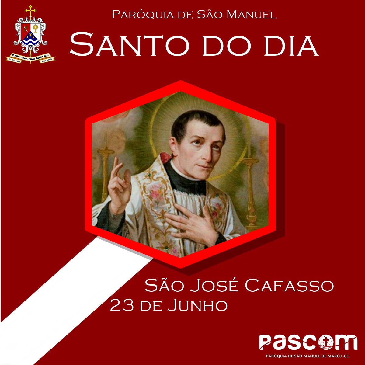 São José Cafasso. Créditos: Paróquia de São Manuel