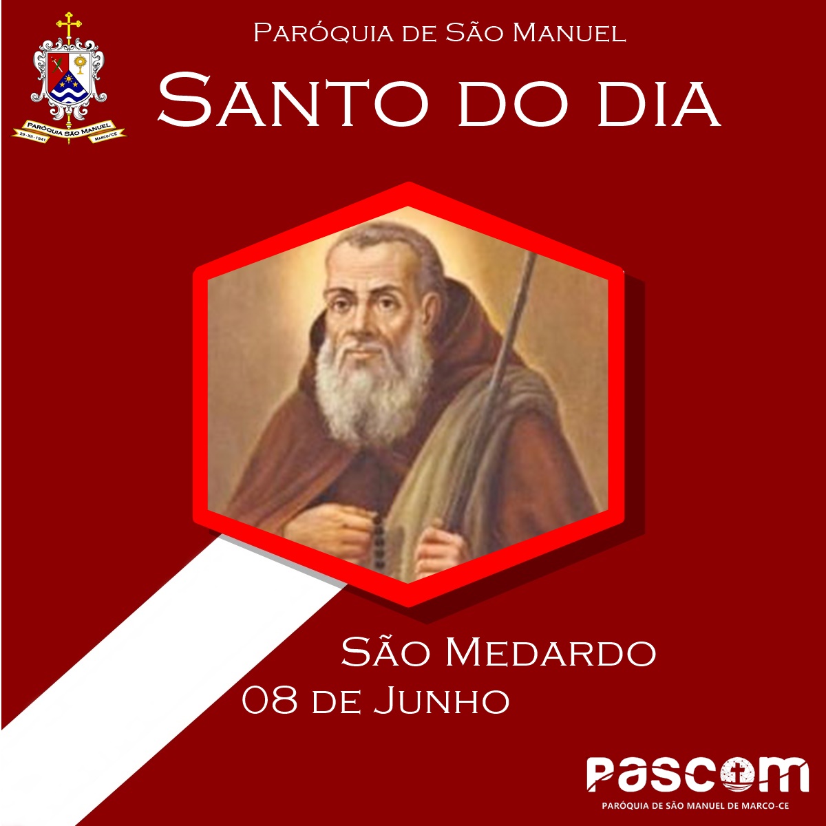 São Medardo. Créditos: Paróquia de São Manuel