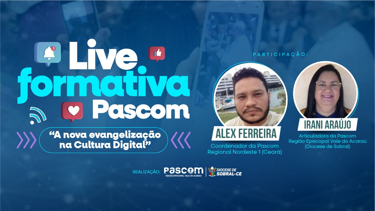 Live Formativa Pascom. Créditos: PASCOM Diocese de Sobral