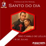 São Camilo de Léllis. Créditos: Paróquia de São Manuel