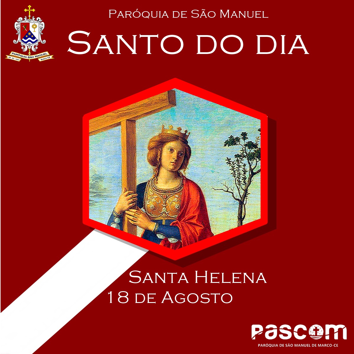 Santa Helena. Créditos: Paróquia de São Manuel