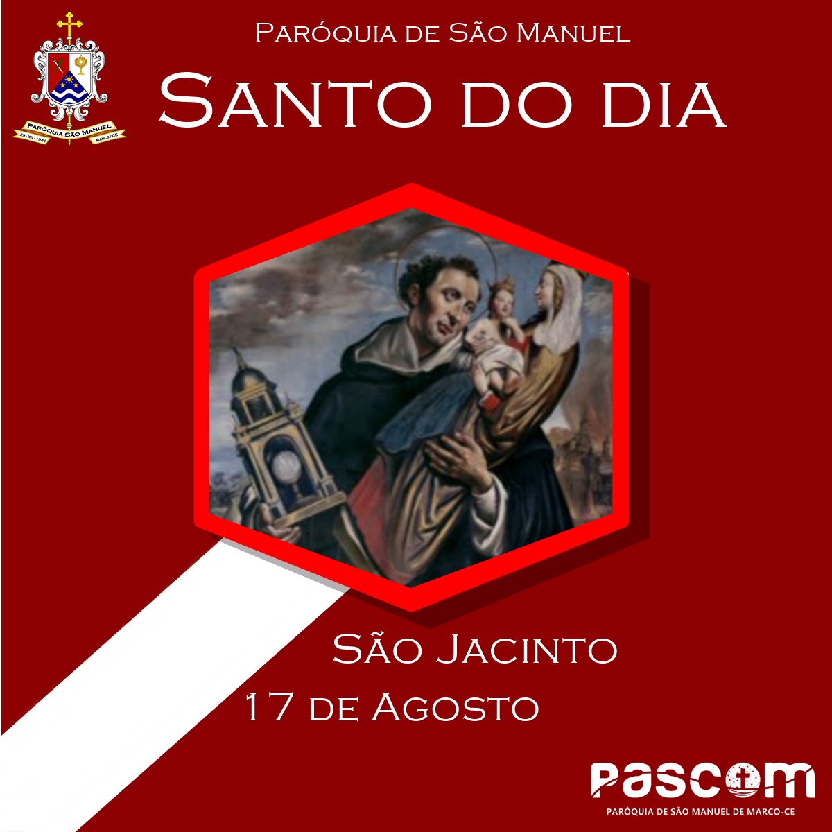 São Jacinto. Créditos: Paróquia de São Manuel