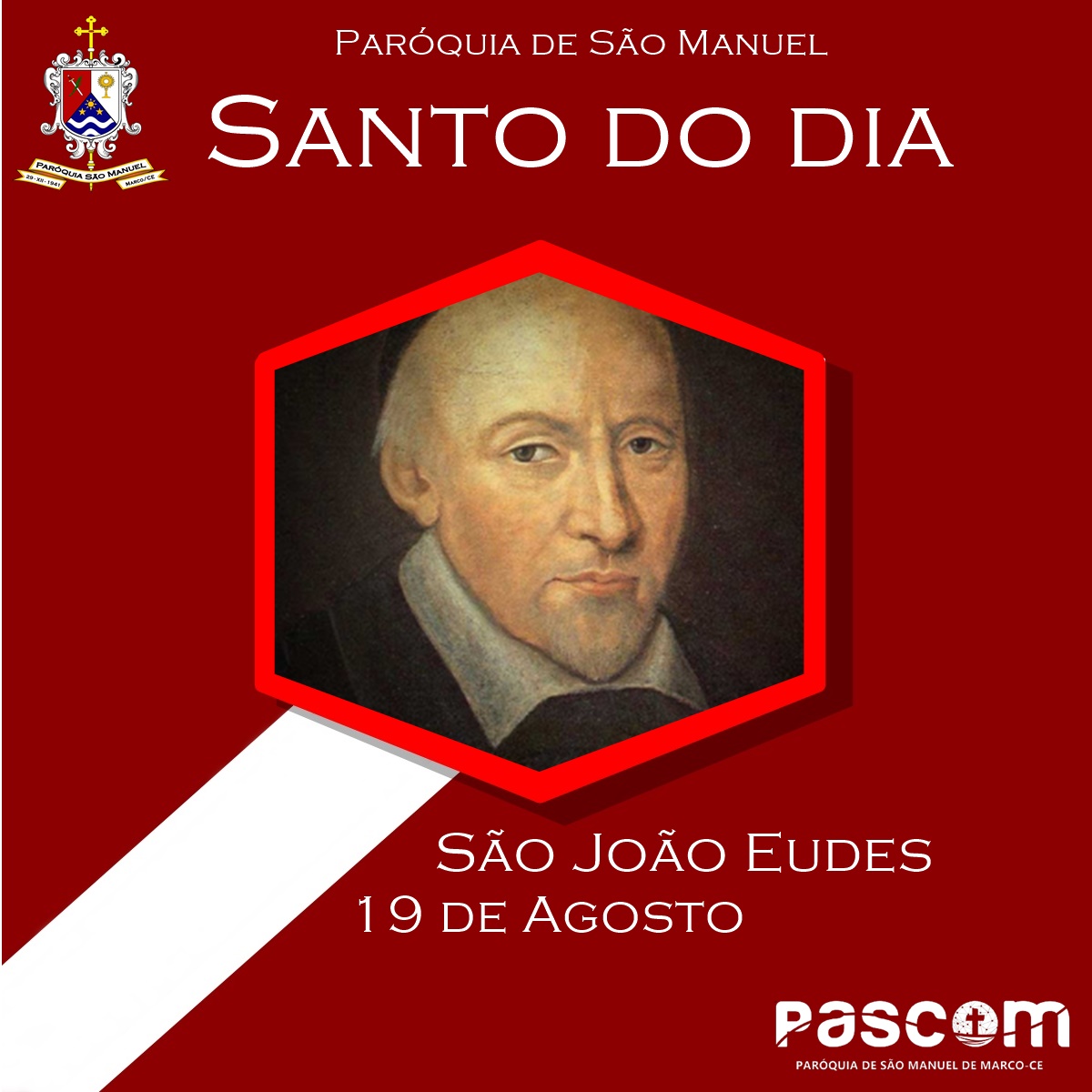 São João Eudes. Créditos: Paróquia de São Manuel