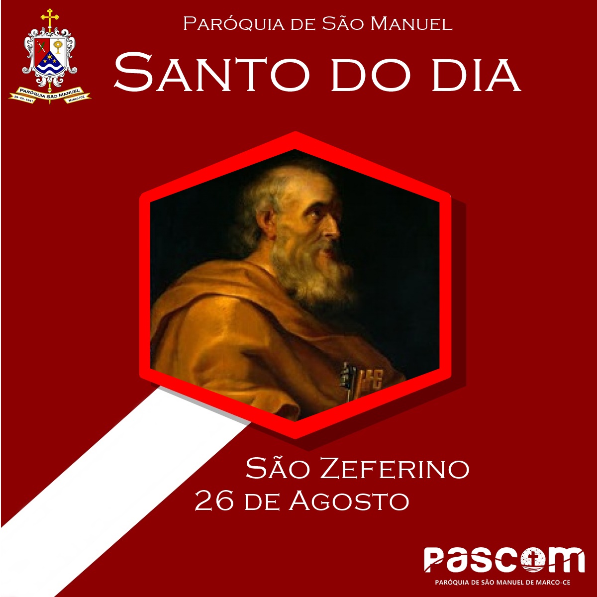 São Zeferino. Créditos: Paróquia de São Manuel