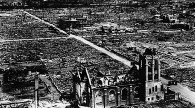 Hiroshima depois da bomba - Foto: Domínio público