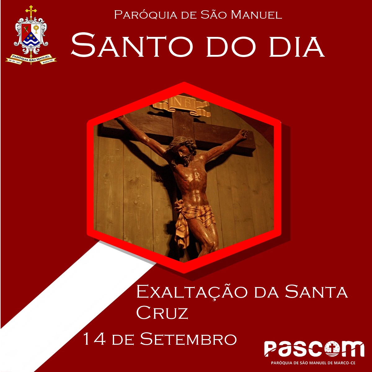 Exaltação da Santa Cruz. Créditos: Paróquia de São Manuel