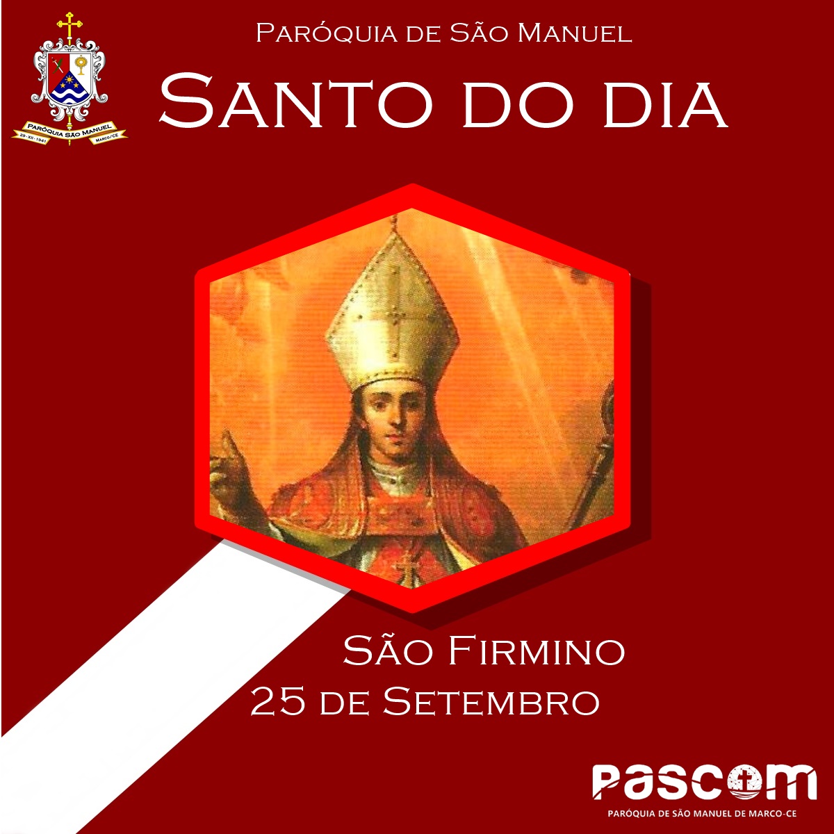 São Firmino. Créditos: Paróquia de São Manuel