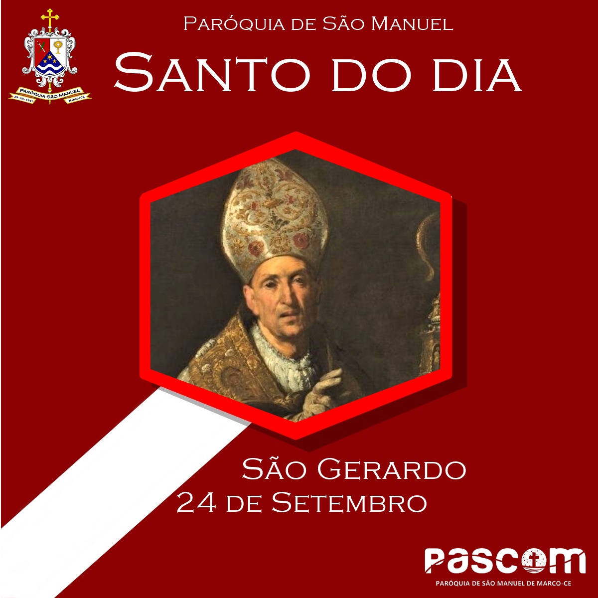 São Gerardo. Créditos: Paróquia de São Manuel