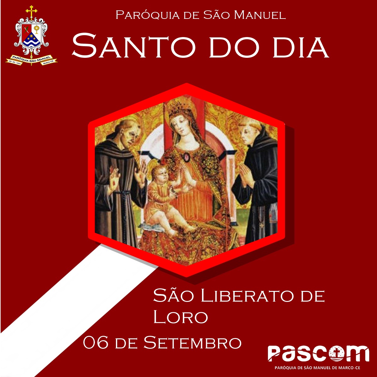 São Liberato de Loro. Créditos: Paróquia de São Manuel