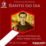 Santo Antônio de Sant'Anna Galvão. Créditos: Paróquia de São Manuel