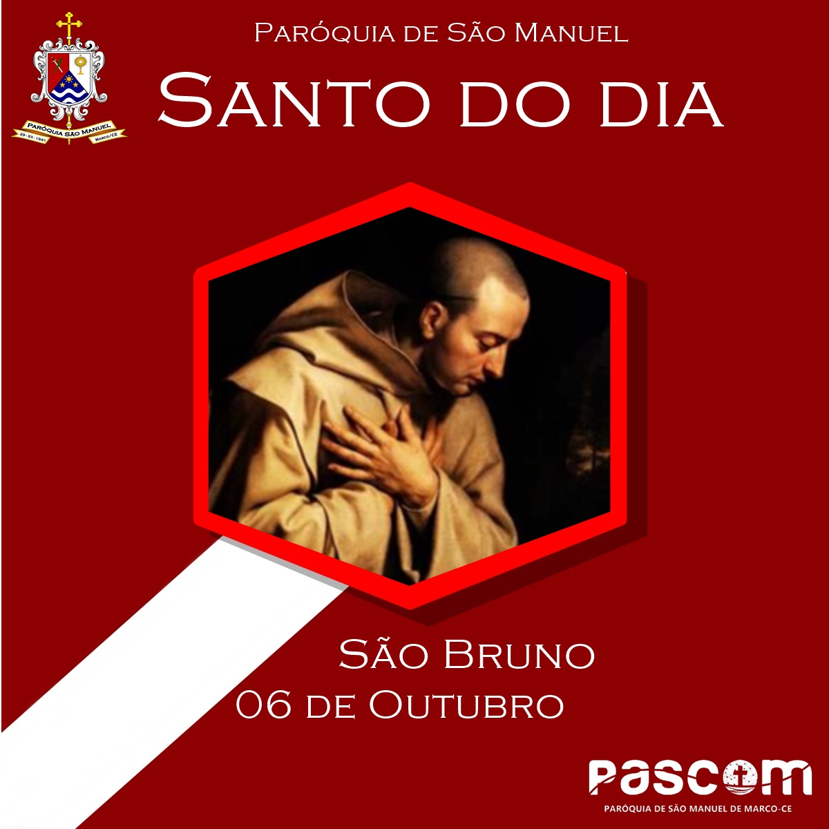 São Bruno. Créditos: Paróquia de São Manuel