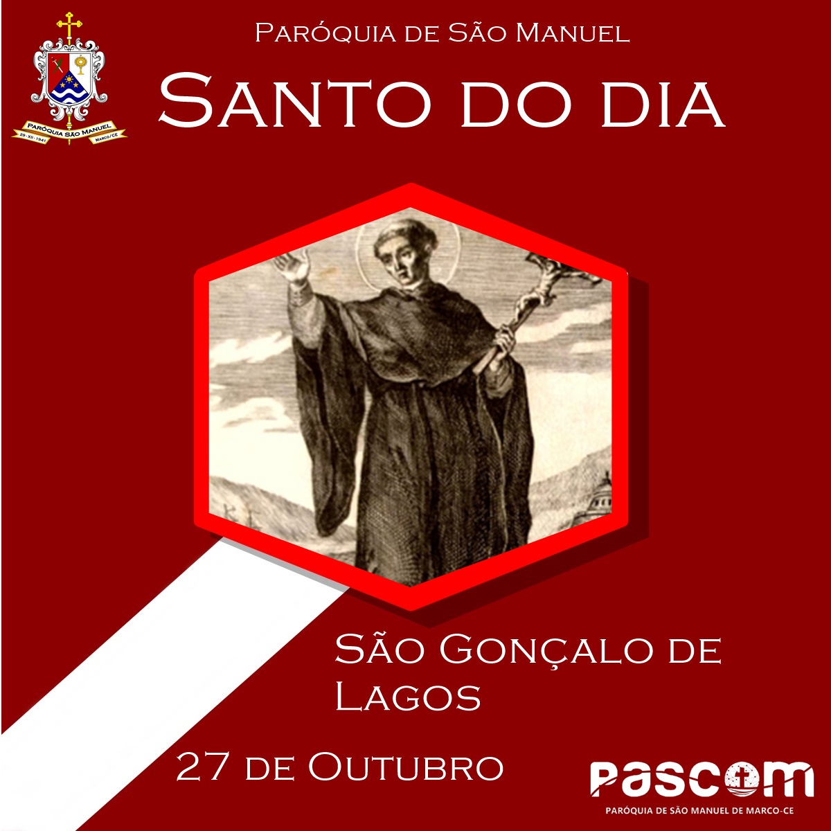 São Gonçalo de Lagos. Créditos: Paróquia de São Manuel