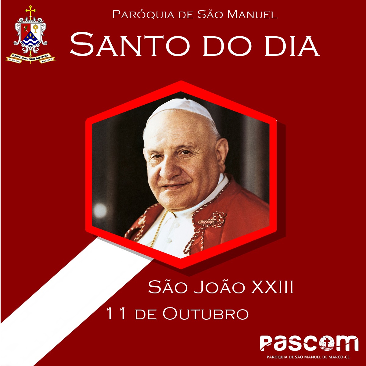 São João XXIII. Créditos: Paróquia de São Manuel