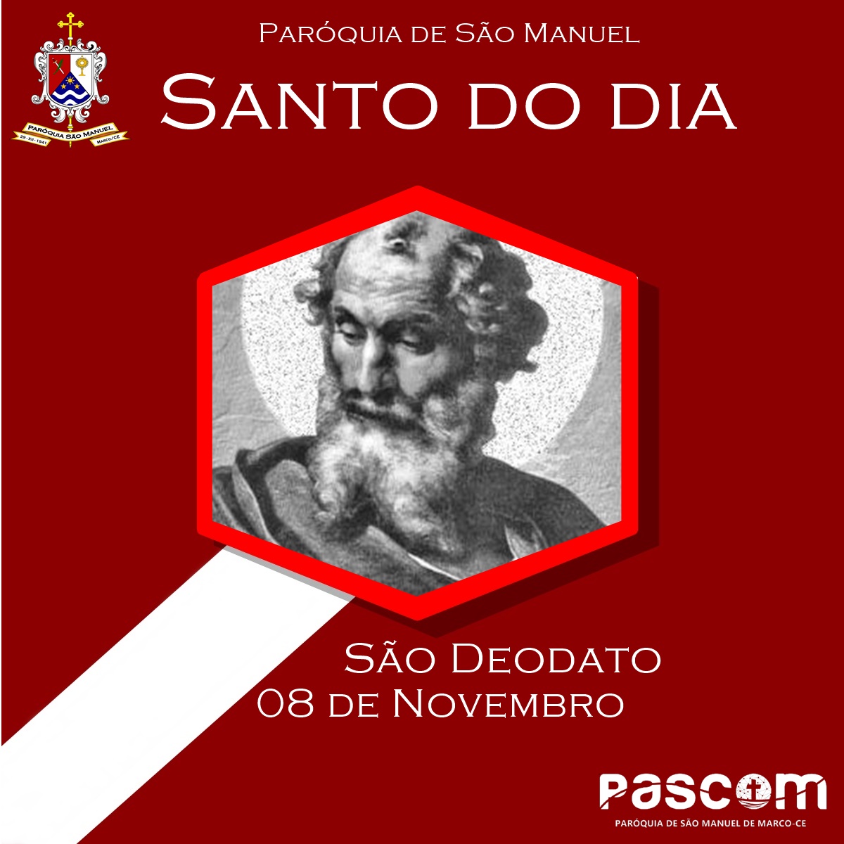 São Deodato. Créditos: Paróquia de São Manuel