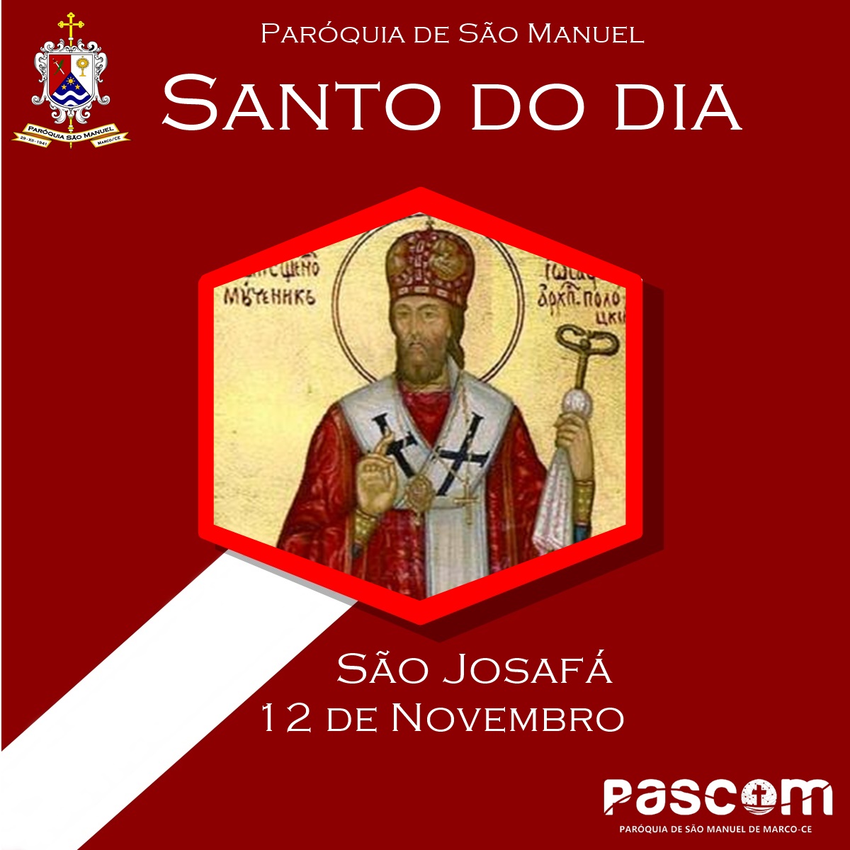 São Josafá. Créditos: Paróquia de São Manuel