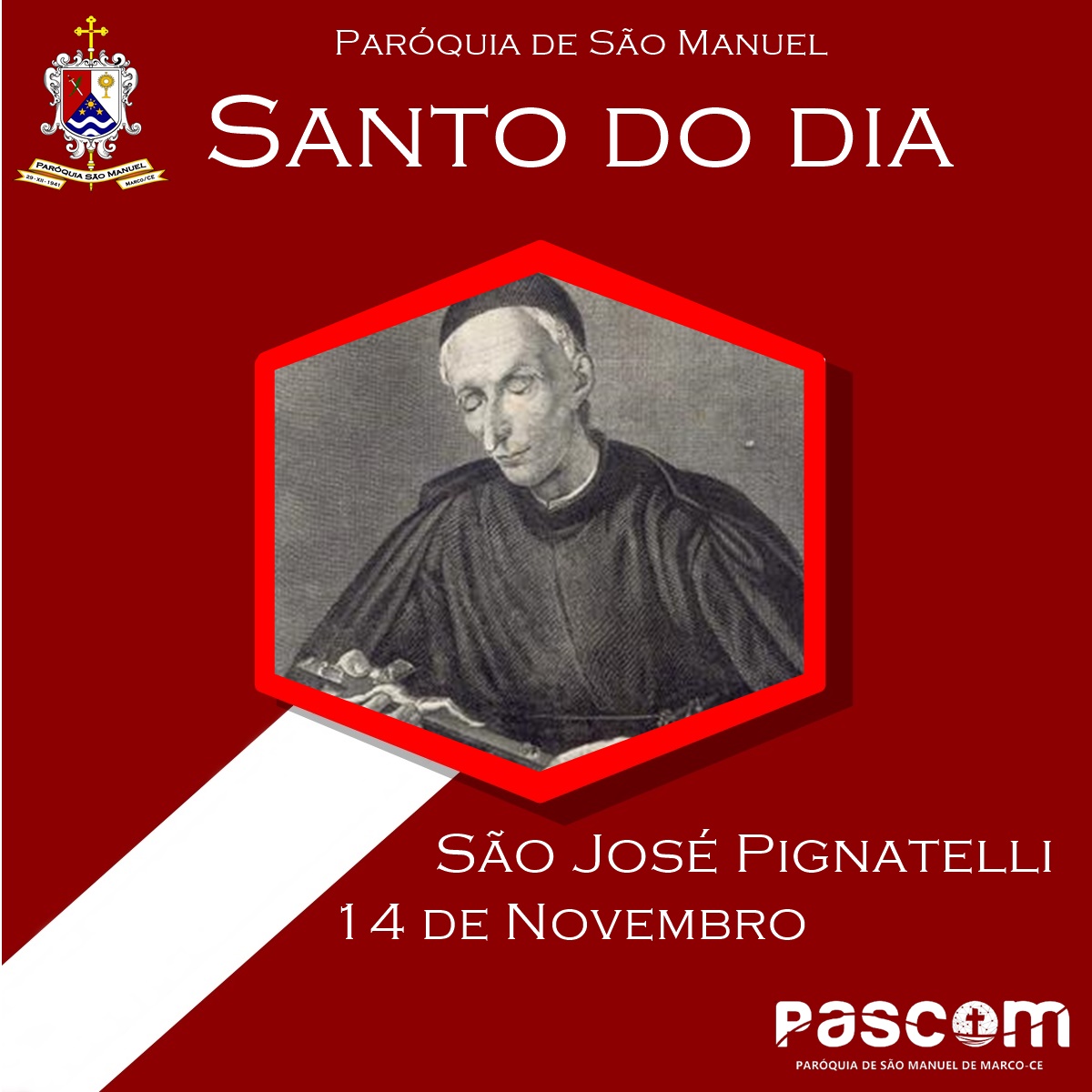 São José Pignatelli. Créditos: Paróquia de São Manuel