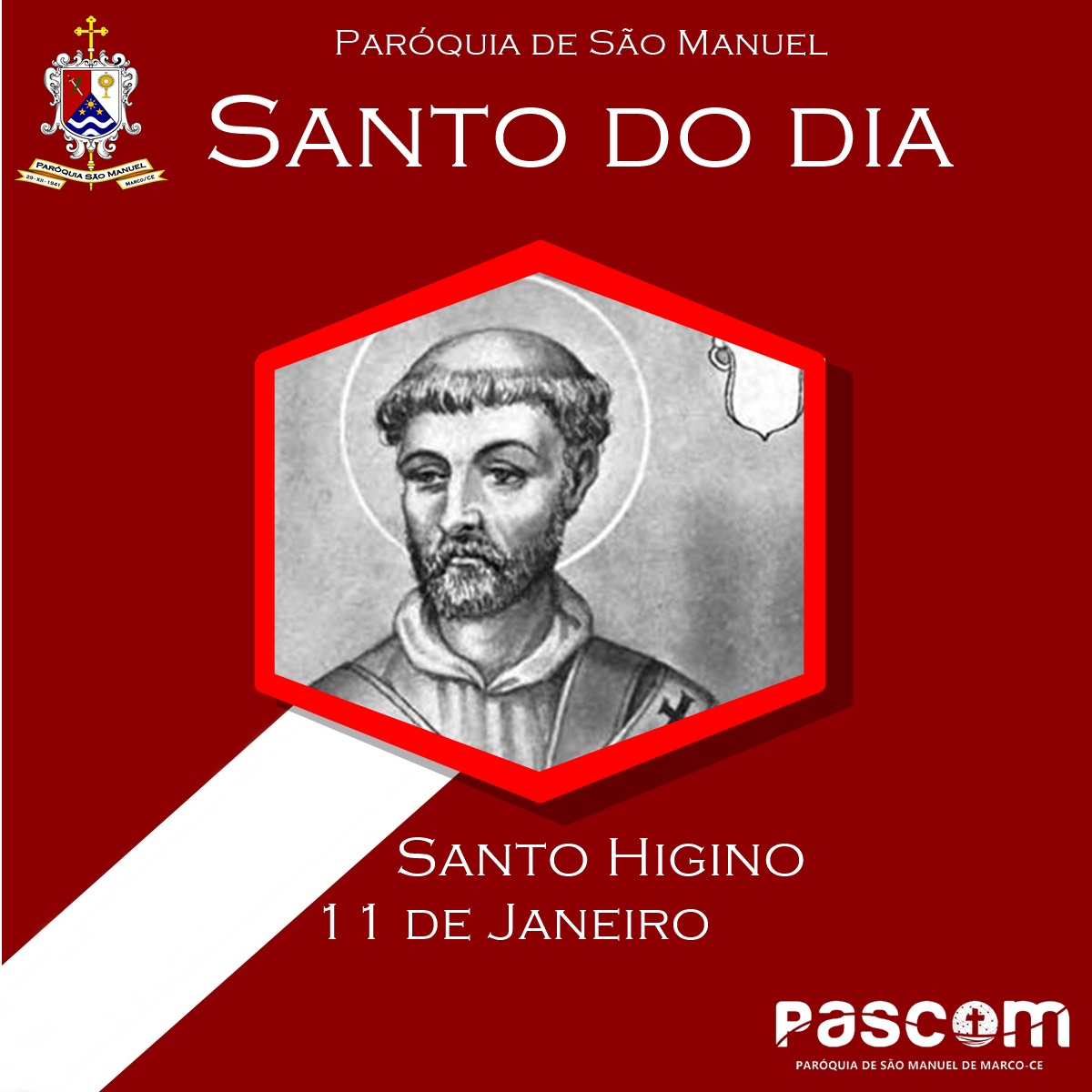 Santo Higino, Papa. Créditos: Pixabay