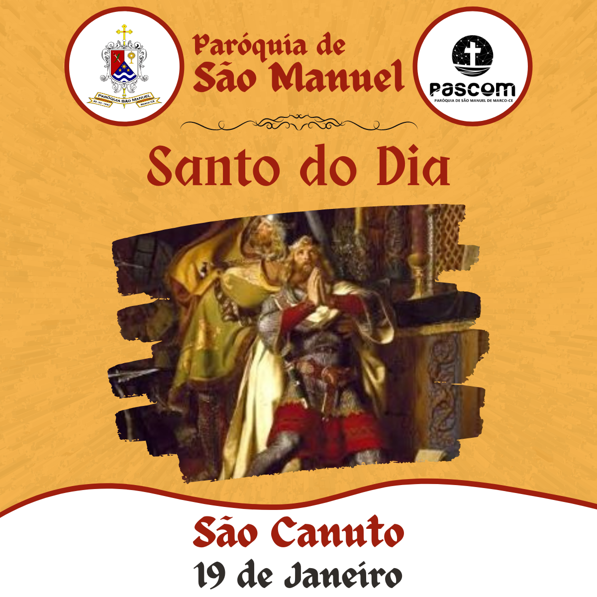 São Canuto. Créditos: Paróquia de São Manuel