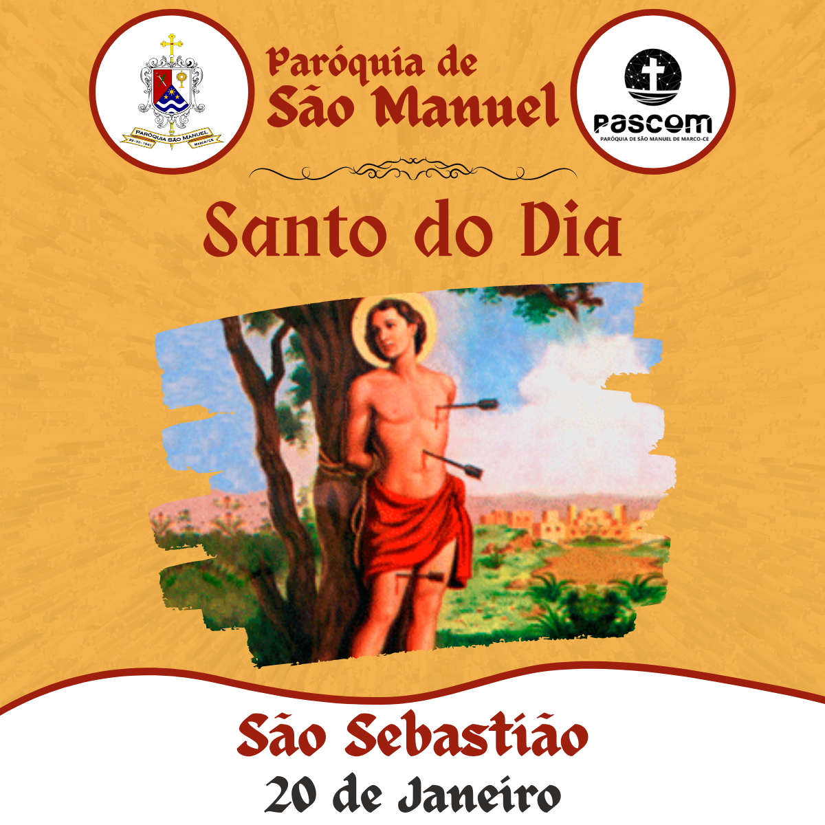 São Sebastião. Créditos: Paróquia de São Manuel