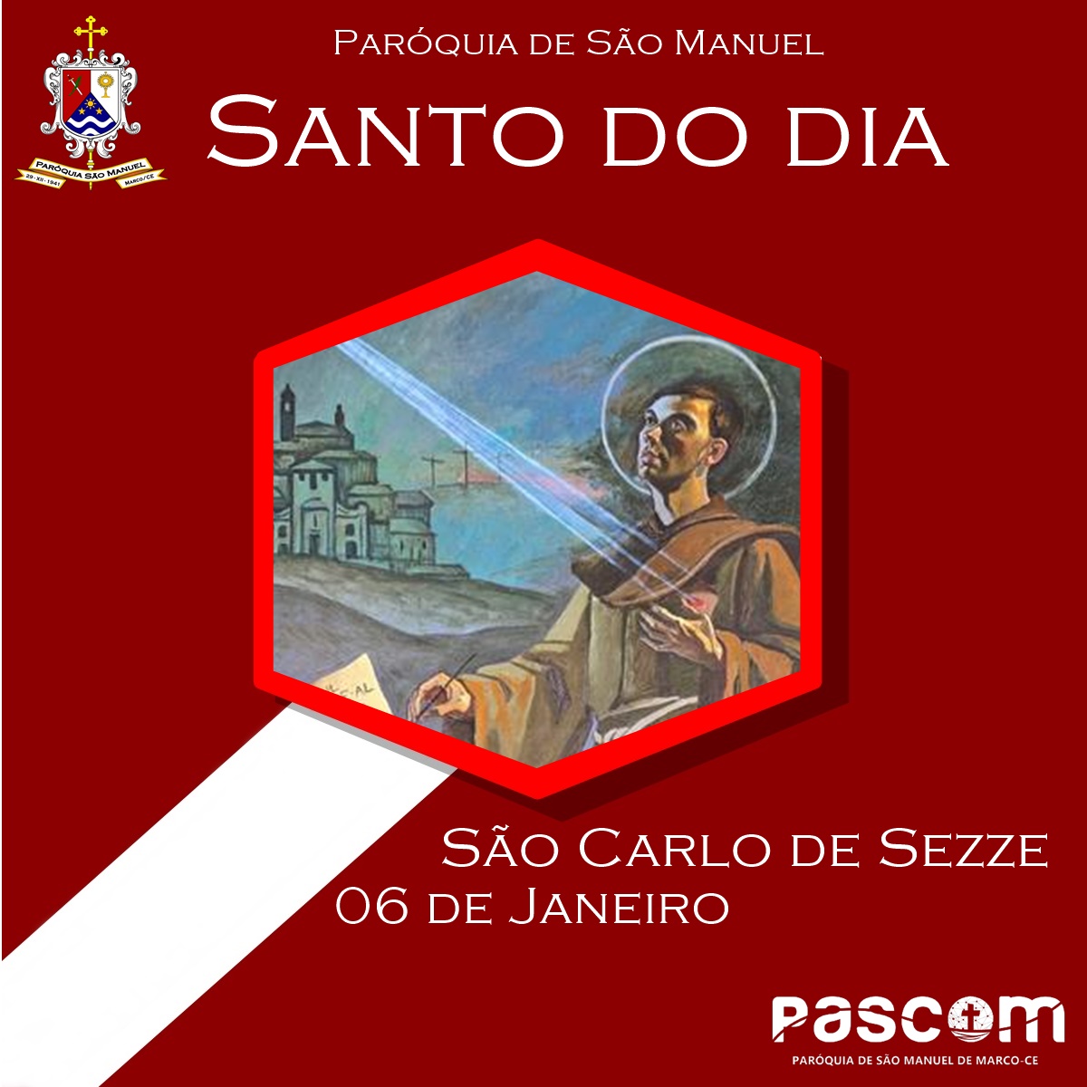 São Carlo de Sezze. Créditos: Paróquia de São Manuel